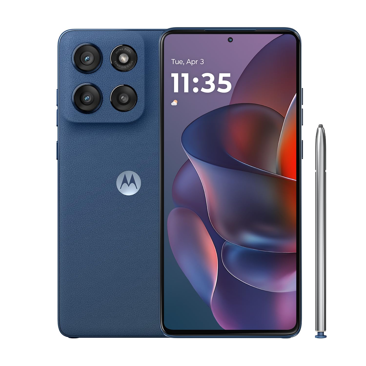 Version 1.0.0 Smartphone Motorola Moto G Stylus 2025 PB6V0015US 8 GB RAM 256 GB cámara 50 MP color mar de Gibraltar Pantone