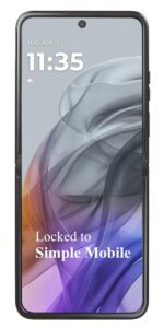 total wireless Motorola Razr 5G (2024) Teléfono inteligente prepagado bloqueado, 256 GB, gris - Incluye plan ilimitado d