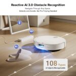 Robot aspirador trapeador roborock Qrevo CurvX succión 22000 Pa ultra-delgado 3.14 pulgadas AdaptiLift lavado y secado a