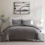 Juego de edredón Riverbrook Home Nantes 94765 gris 3 piezas King ropa de cama