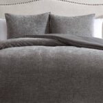 Juego de edredón Riverbrook Home Nantes 94765 gris 3 piezas King ropa de cama