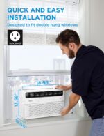 Aire acondicionado de ventana inteligente inversor Midea MAW08S1VWT-A 8000 BTU 115V compatible con app y Alexa para espa