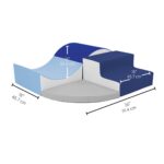 FDP SoftScape - Escalador de esquina con curvas, estructura de juego activo para interiores para niños pequeños y niños,