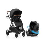 Sistema de viaje Evenflo Shyft Intuiti TS100212513 con asiento de auto LiteMax NXT giratorio orientado hacia atrás para