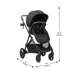 Sistema de viaje Evenflo Shyft Intuiti TS100212513 con asiento de auto LiteMax NXT giratorio orientado hacia atrás para