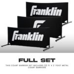 Franklin Sports Juego de barrera de corte, barrera de metal para cancha, 5 barreras incluidas por juego, bolsa de transp