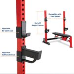 Marcy Deluxe Olympic Weight Bench with Adjustable Back & Bar Catch & Optional Arm Curl, Leg Developer, Lat Tower Attachm