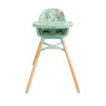 Nuby Silla alta para bebé 4 en 1 con bandeja extraíble, de 6 meses a 3 años, silla ajustable para comer, soporta hasta 6