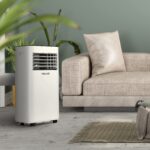 Aire acondicionado portátil Newair AC-08000 8000 BTU autoevapora deshumidificador control remoto blanco para habitacione