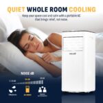 Aire acondicionado portátil Newair AC-08000 8000 BTU autoevapora deshumidificador control remoto blanco para habitacione