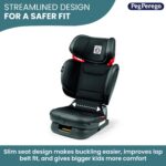 Peg Perego Viaggio Flex 120 Booster, ajuste total 4D para seguridad y comodidad, sin reposabrazos, plegable compacto par