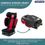 Peg Perego Viaggio Flex 120 Booster, ajuste total 4D para seguridad y comodidad, sin reposabrazos, plegable compacto par