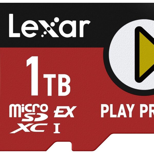Lexar Tarjeta microSD Express Play PRO de 1 TB, UHS-I, C10, U3, V30, Full HD, 4K, tarjeta de memoria de hasta 900/600 MB