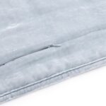 Juego de edredón de terciopelo Stella HiEnd Accents FB6600-KG-IB azul claro punto en caja doble falso seda 3 piezas tama
