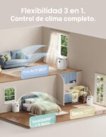 Aire acondicionado portátil inteligente DREO DR-HAC008S White 8000 BTU ASHRAE 5000 BTU DOE sin drenaje silencioso 45dB c