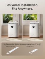 Aire acondicionado portátil inteligente DREO DR-HAC008S White 8000 BTU ASHRAE 5000 BTU DOE sin drenaje silencioso 45dB c
