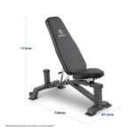 Marcy Banco de pesas ajustable de lujo para gimnasio en casa levantamiento de pesas y entrenamiento de fuerza SB-8062