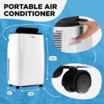 Aire acondicionado portatil AIRO Comfort AC 8000 BTU con control remoto y kit de instalacion