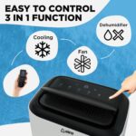 Aire acondicionado portatil AIRO Comfort AC 8000 BTU con control remoto y kit de instalacion