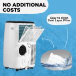 Aire acondicionado portatil AIRO Comfort AC 8000 BTU con control remoto y kit de instalacion