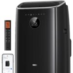 Aire acondicionado portátil Dreo DR-HAC008S 8000 BTU sin drenaje 45 dB silencioso negro control por app voz y mando a di