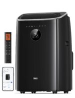 Aire acondicionado portátil Dreo DR-HAC008S 8000 BTU sin drenaje 45 dB silencioso negro control por app voz y mando a di