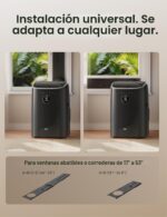 Aire acondicionado portátil Dreo DR-HAC008S 8000 BTU sin drenaje 45 dB silencioso negro control por app voz y mando a di