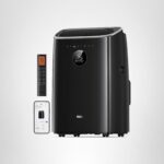 Aire acondicionado portátil Dreo DR-HAC008S 8000 BTU sin drenaje 45 dB silencioso negro control por app voz y mando a di