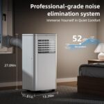 Aire acondicionado portátil Antarctic Star NPL-06C/X1E 10000 BTU 3 en 1 ventilador deshumidificador y refrigeración modo
