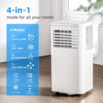 Aire acondicionado portátil Antarctic Star NPL-06C/X1E 10000 BTU 3 en 1 ventilador deshumidificador y refrigeración modo