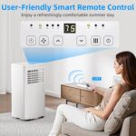 Aire acondicionado portátil Antarctic Star NPL-06C/X1E 10000 BTU 3 en 1 ventilador deshumidificador y refrigeración modo