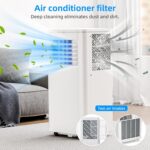 Aire acondicionado portátil Antarctic Star NPL-06C/X1E 10000 BTU 3 en 1 ventilador deshumidificador y refrigeración modo