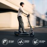 Segway Ninebot F3 Electric Scooter, Up to 20 MPH, 44-Mile Range, Self-Sealing Tubeless Tires, Front Hydraulic & Rear Ela