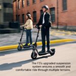 Segway Ninebot F3 Electric Scooter, Up to 20 MPH, 44-Mile Range, Self-Sealing Tubeless Tires, Front Hydraulic & Rear Ela
