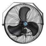 Ventilador de Pared Tornado HI-FAN-24HVWM-WR-1P-HEX2 24 Pulgadas Metal IPX4 3 Velocidades 7700 CFM Certificado UL para U