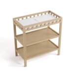 Storkcraft Cambiador Morningside (madera flotante), cambiador de bebé certificado GREENGUARD Gold, incluye cambiador de