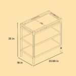 Storkcraft Cambiador Morningside (madera flotante), cambiador de bebé certificado GREENGUARD Gold, incluye cambiador de
