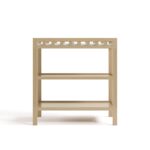 Storkcraft Cambiador Morningside (madera flotante), cambiador de bebé certificado GREENGUARD Gold, incluye cambiador de