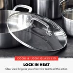 Batería de cocina juego de ollas y sartenes GreenPan Bobby Flay CC009760-001 acero inoxidable tres capas multiclad 10 pi