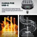 Termómetro inteligente inalámbrico para carne CHEF iQ Sense CQ60-4C-Z1-E Gen3 con 4 sondas WiFi 5 sensores resistente a