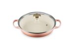 Cacerola estofadora redonda de hierro fundido esmaltado con tapa de vidrio Le Creuset 27180026423071 capacidad 2.1 litro