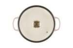 Cacerola estofadora redonda de hierro fundido esmaltado con tapa de vidrio Le Creuset 27180026423071 capacidad 2.1 litro