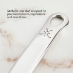 Juego de utensilios de cocina de acero inoxidable Hestan Culinary Provisions 49131 de 8 piezas con porta utensilios de p
