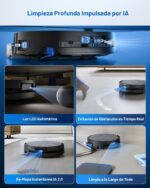 Robot Aspirador y Fregasuelos ECOVACS DEEBOT X9 Pro Omni, 16,600Pa, Rodillo OZMO Autolavable, ZeroTangle 3.0, Elevación