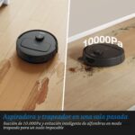 Robot aspiradora y trapeadora ECOVACS DEEBOT N20e Plus 10000Pa base autovaciante sin bolsa rodillo antienredos mapeo lás