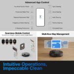 Robot aspiradora y trapeadora ECOVACS DEEBOT N20e Plus 10000Pa base autovaciante sin bolsa rodillo antienredos mapeo lás