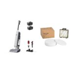 Aspiradora vertical inalámbrica Kenmore CU7005 Litening 24V y kit de filtro HEPA KL2001 para CU7001 y CU7005