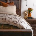 Juego de ropa de cama ecuestre Pierre HiEnd Accents TP2486CS-KG-OC tamaño King algodón satén marrón canela estampado her
