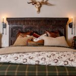 Juego de ropa de cama ecuestre Pierre HiEnd Accents TP2486CS-KG-OC tamaño King algodón satén marrón canela estampado her