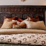 Juego de ropa de cama ecuestre Pierre HiEnd Accents TP2486CS-KG-OC tamaño King algodón satén marrón canela estampado her